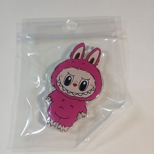 Pink Bunny Character Keychain